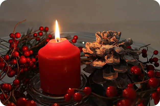 Light Holiday Candles - Oegema, Nicholson & Associates